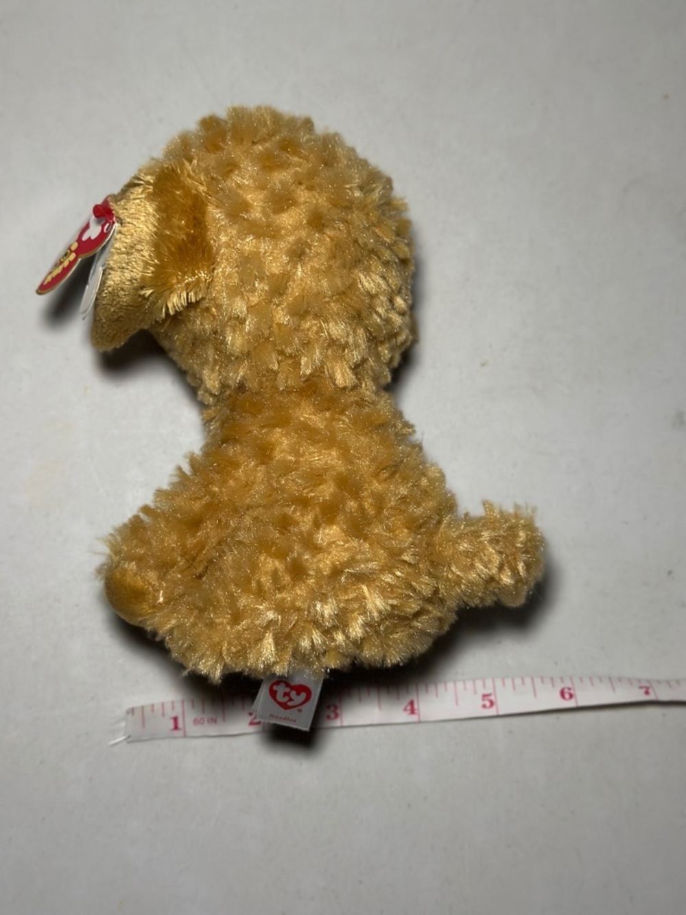 Ty Beanie Boos “Noodles” Goldendoodle Plush – Glitter Eyes Dog (7”) - Picture 12 of 12